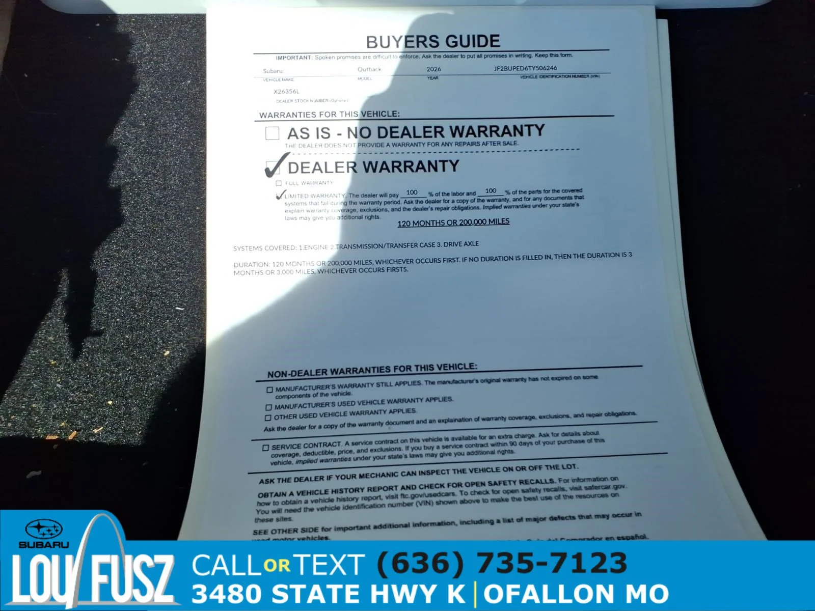 Certified Used 2026 Crystal White Pearl Subaru Touring image 35