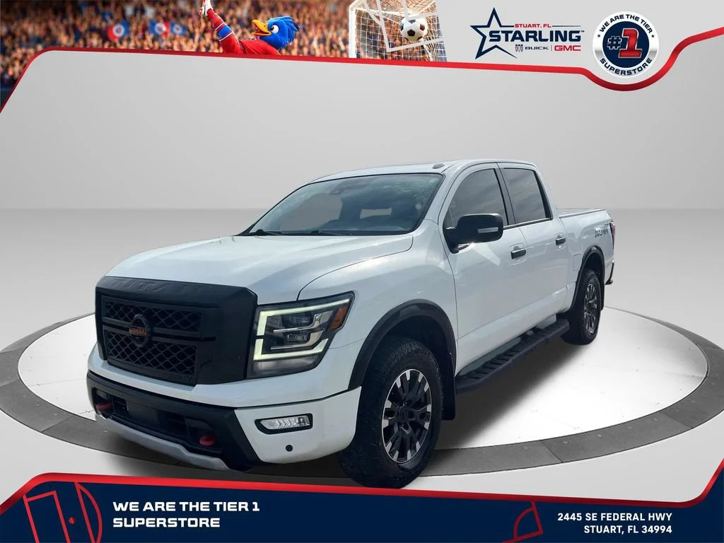 Used 2021 White Nissan Crew Cab PRO-4X 4x4 image 1