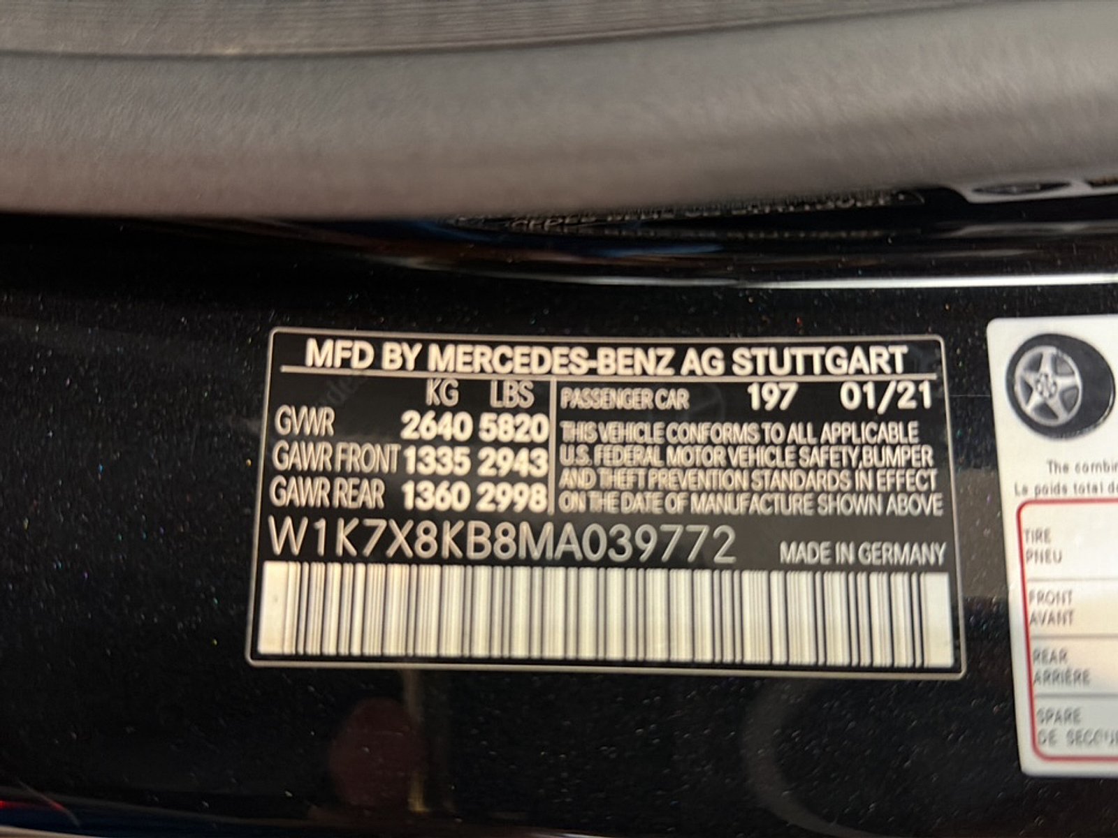 Used 2021 Obsidian Black Metallic Mercedes-Benz S image 26