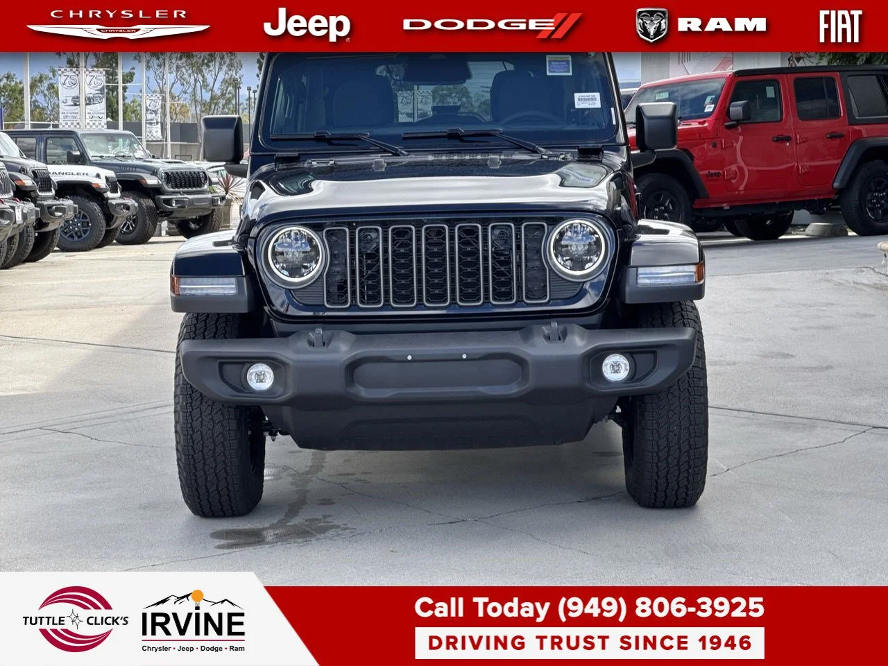 New 2027 Black Clear-Coat Paint Jeep Sport S image 8