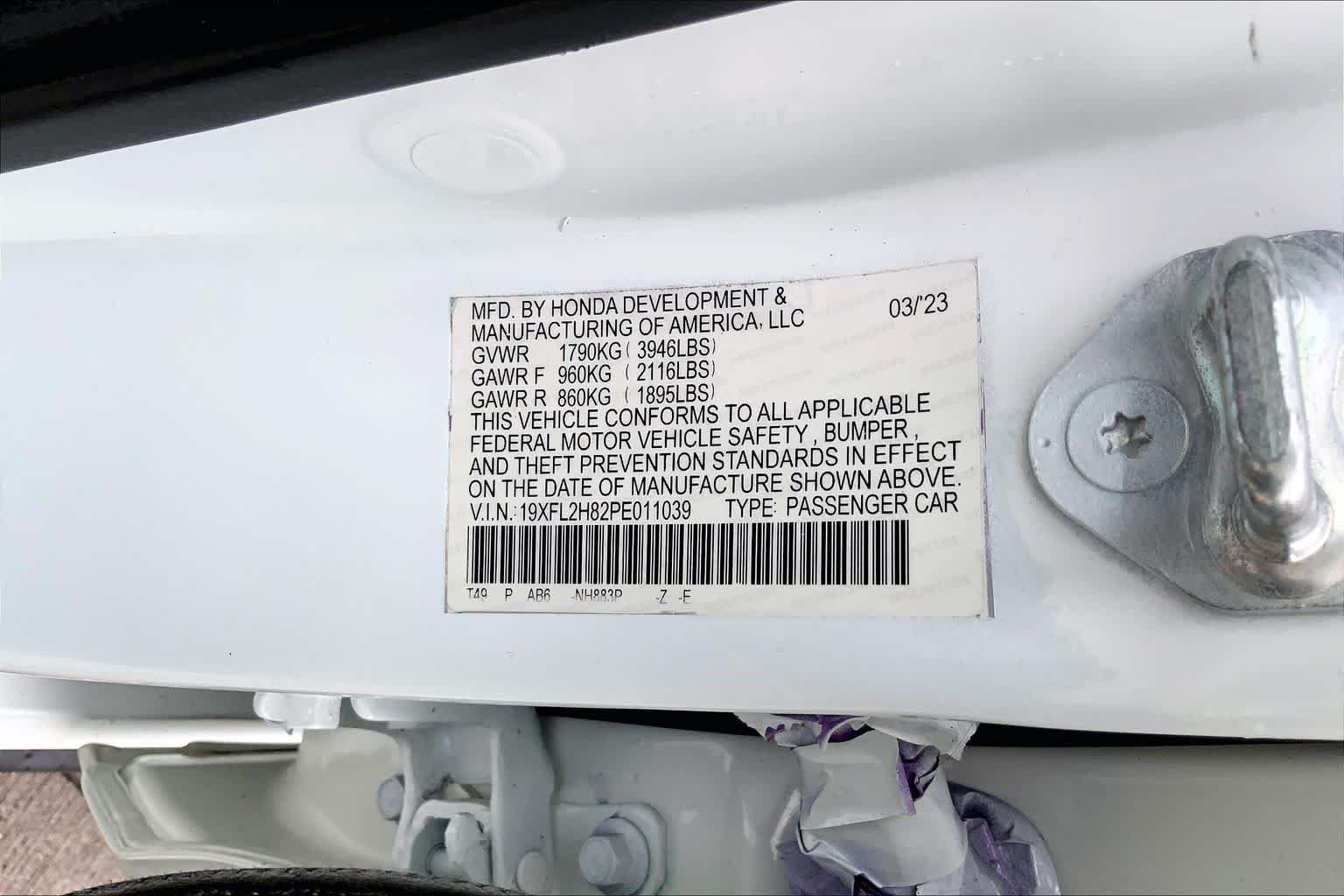 Used 2023 Platinum White Pearl Honda Sport image 33
