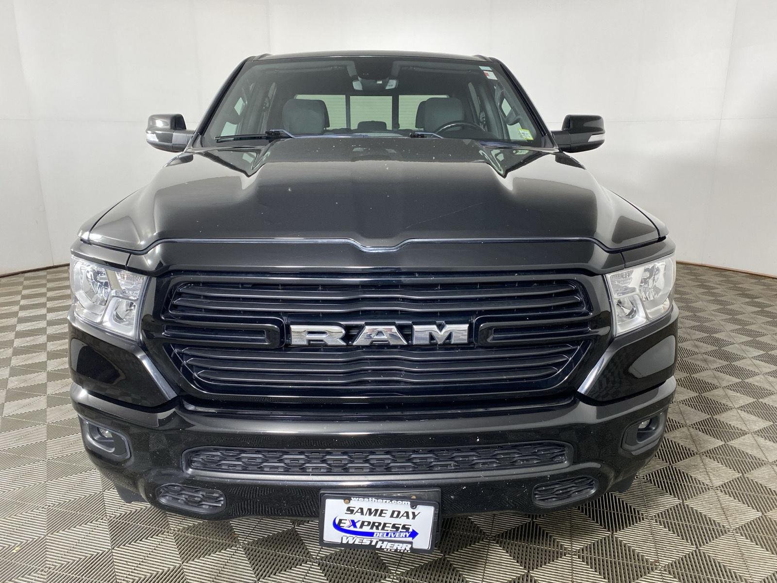 Used 2021 Diamond Black Crystal Pearlcoat Ram Big Horn image 2