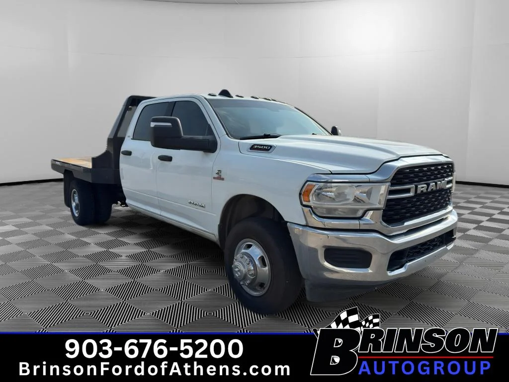 Used 2024 Bright White Clearcoat Ram SLT image 3
