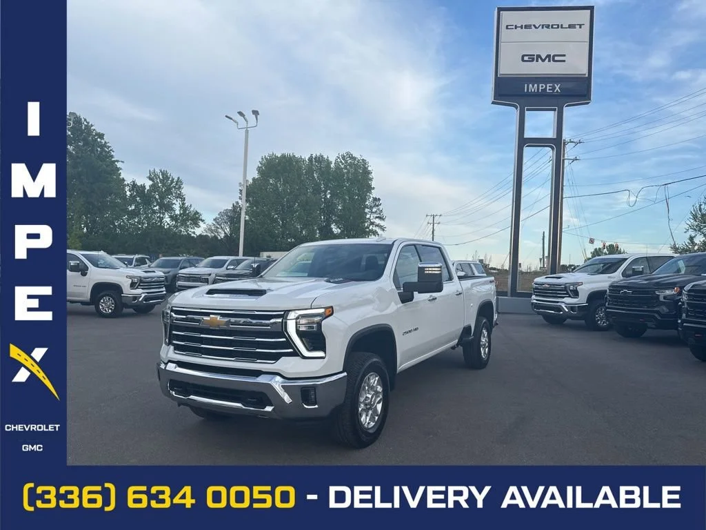 Summit White 2026 Chevrolet Silverado 2500HD LTZ Crew Cab 4WD Pickup Truck Four-Wheel Drive