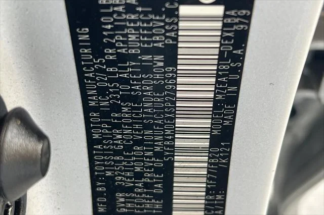 Certified Used 2025 Silver Toyota LE image 52