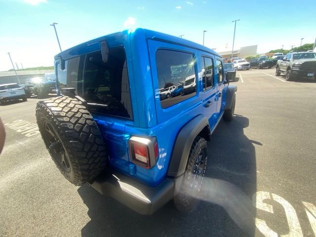 Used 2022 Blue Jeep Unlimited Willys image 3