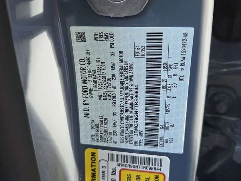New 2026 Azure Gray Metallic Tri-Coat Ford Heritage image 7