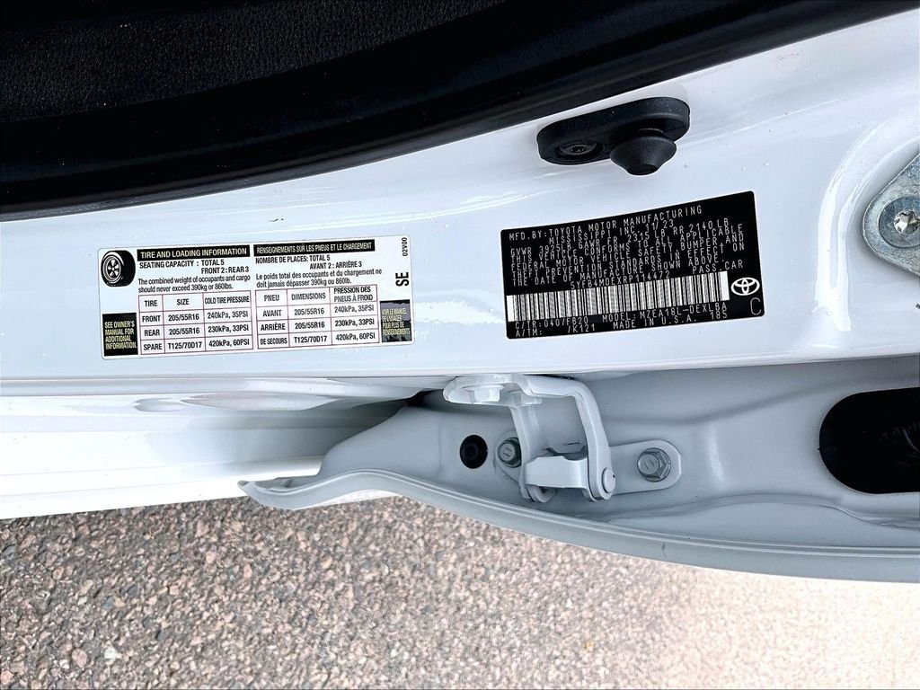 Used 2024 White Toyota LE image 35