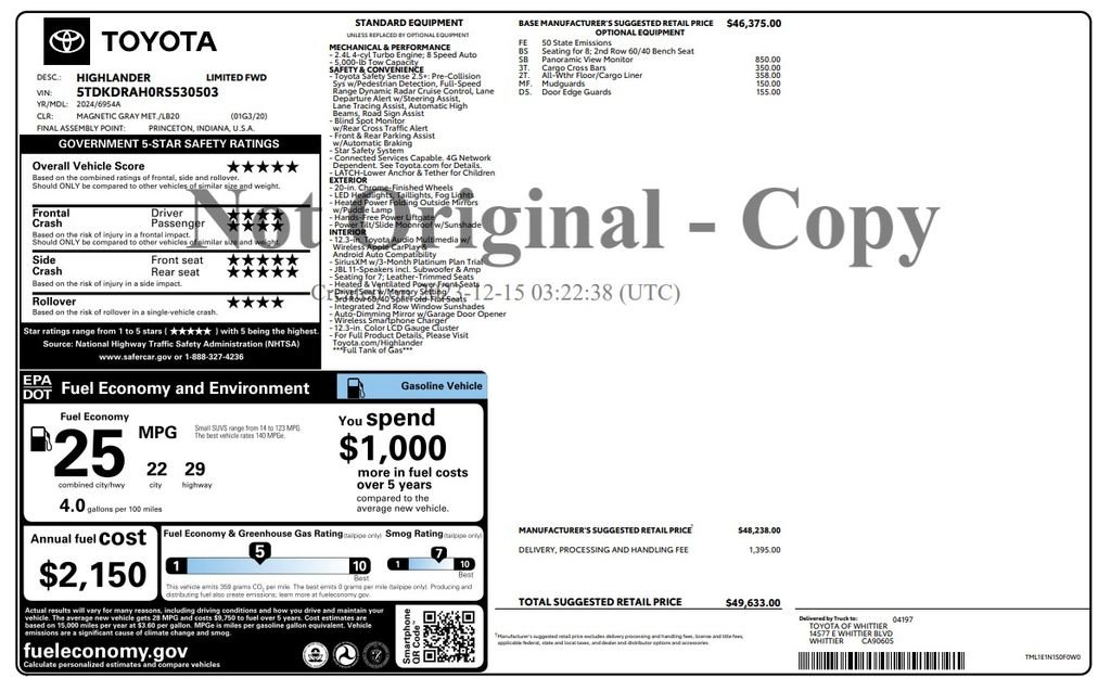 Certified Used 2024 Gray Toyota Limited image 4