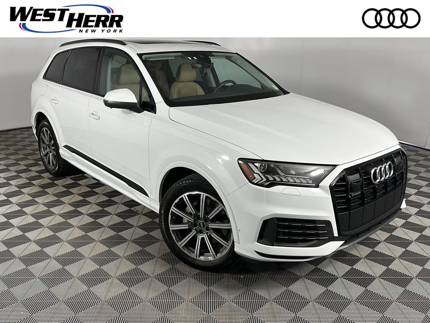 Used 2023 Glacier White Metallic Audi Premium Plus image 1