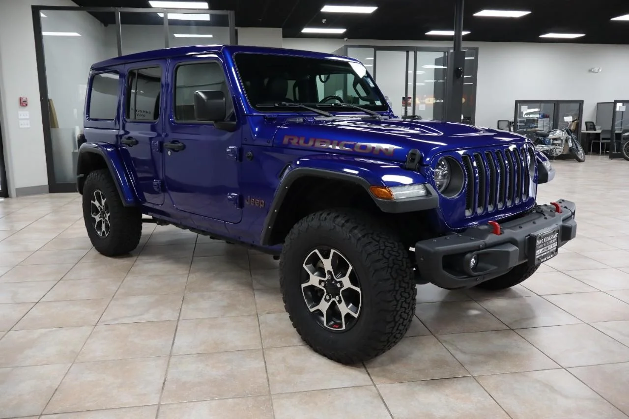 Used 2020 Ocean Blue Metallic Clear Coat Jeep Rubicon image 7