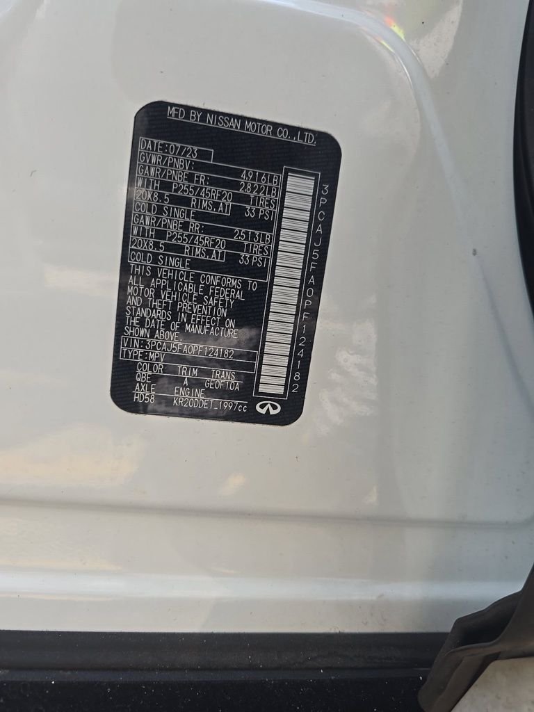 Used 2023 White INFINITI SPORT image 20