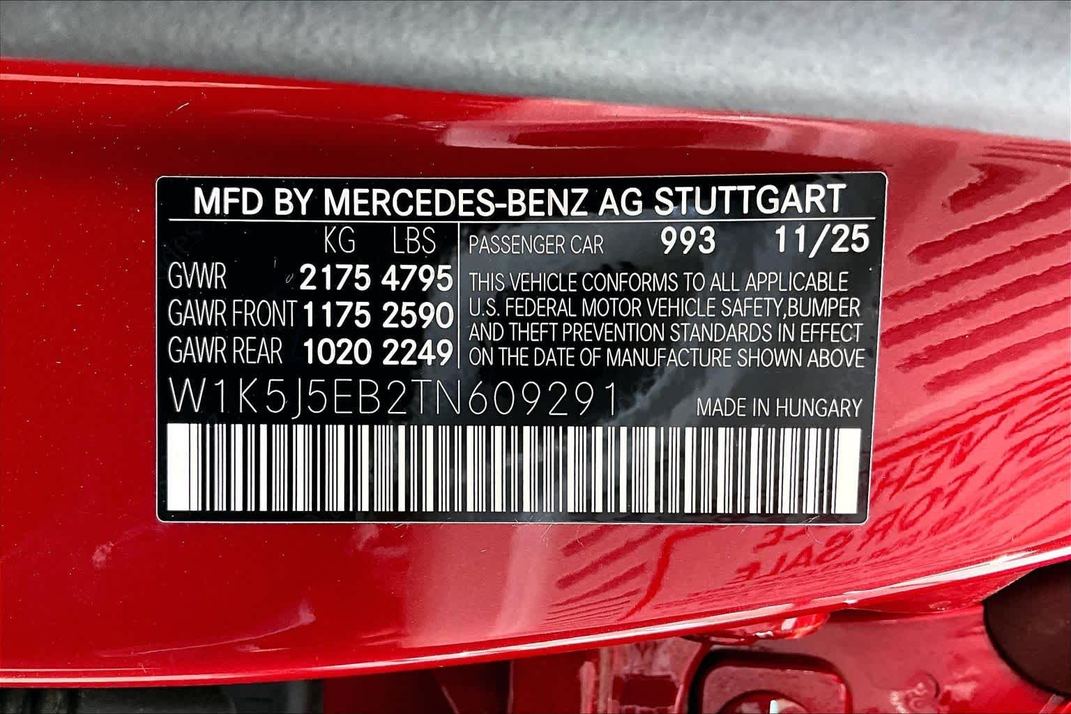 New 2026 MANUFAKTUR Patagonia Red Metallic Mercedes-Benz AMG® CLA 45 4MATIC® Coupe image 16