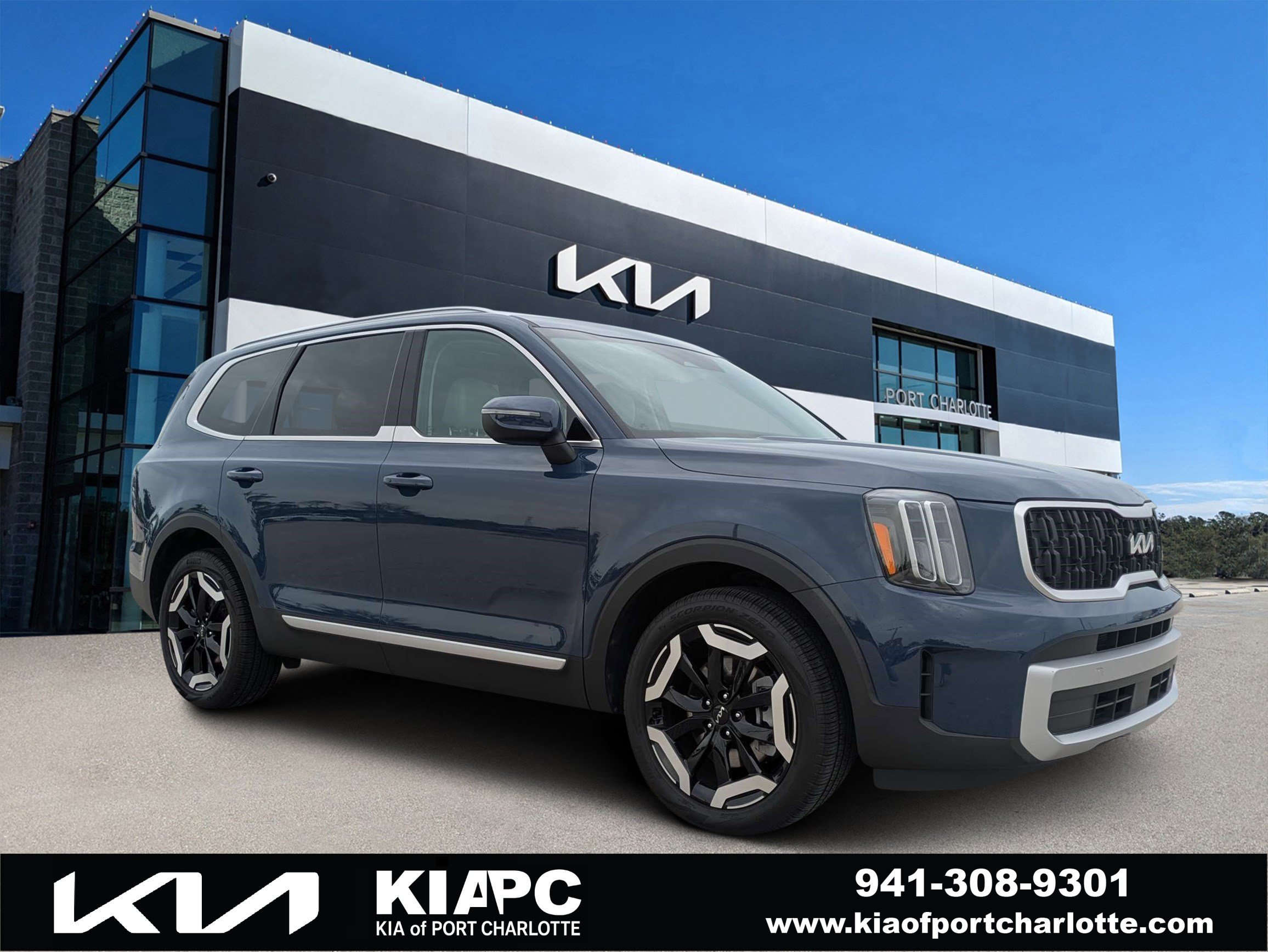 Certified Used 2025 Midnight Lake Blue Kia EX image 1