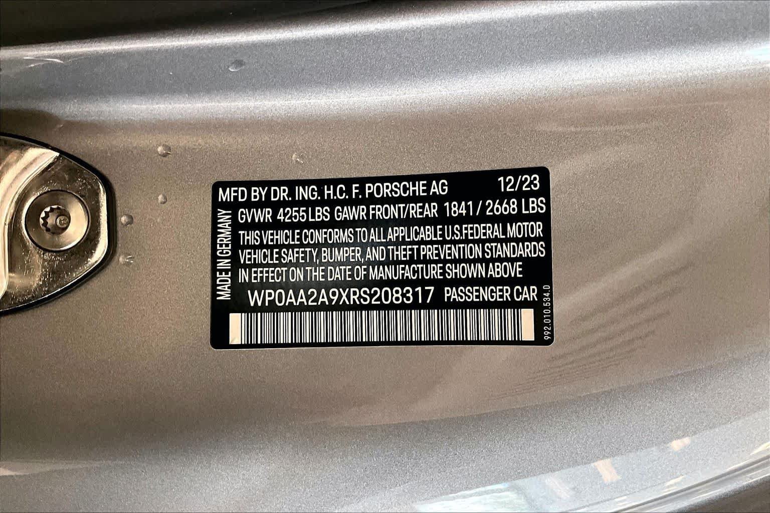 Used 2024 GT Silver Metallic Porsche Carrera T image 31