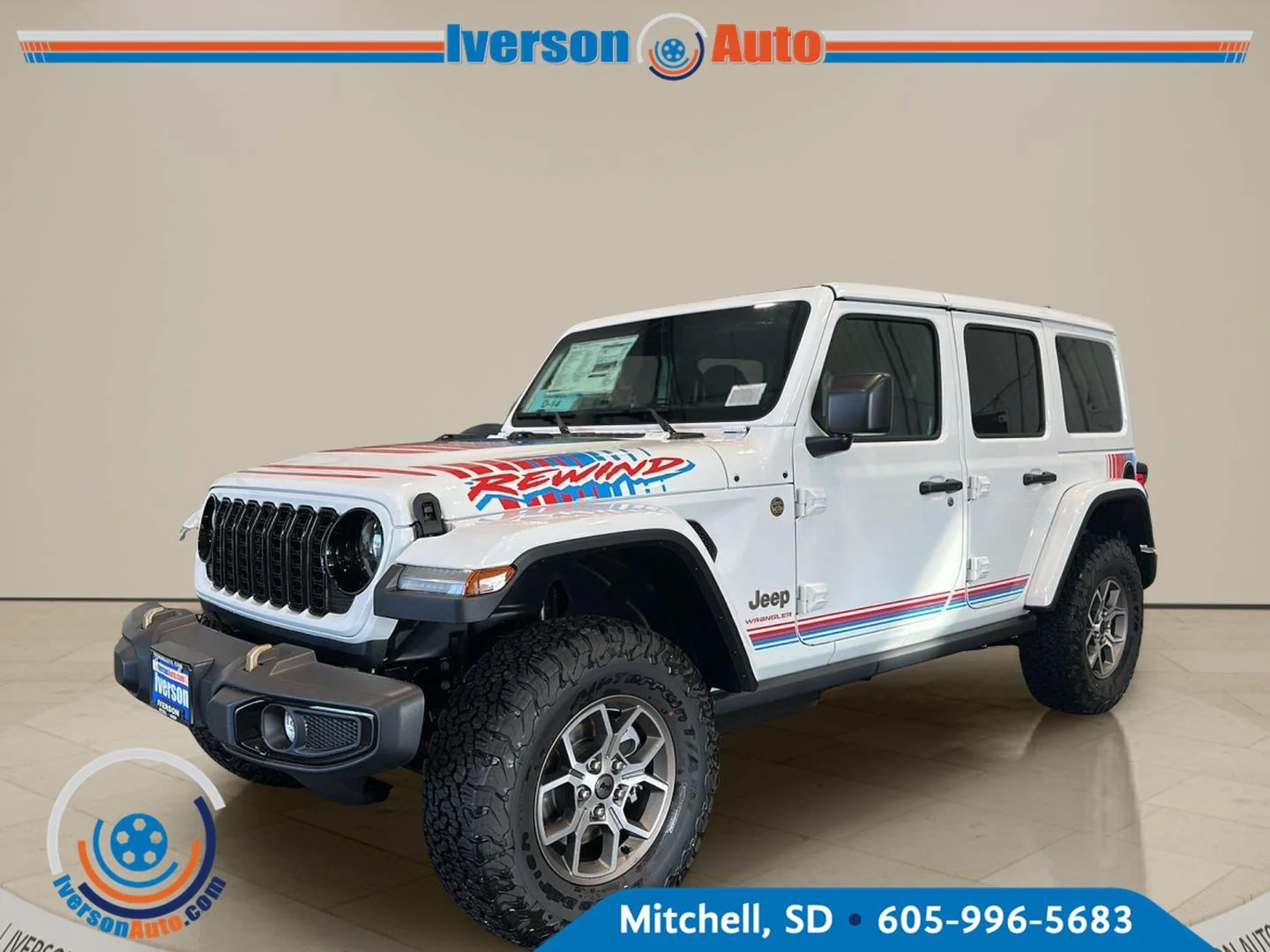 New 2027 Bright White Clear-Coat Paint Jeep REWIND 4 DOOR 4X4 image 3