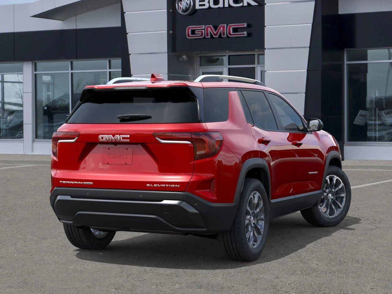 New 2027 Volcanic Red Tintcoat GMC AWD Elevation image 4