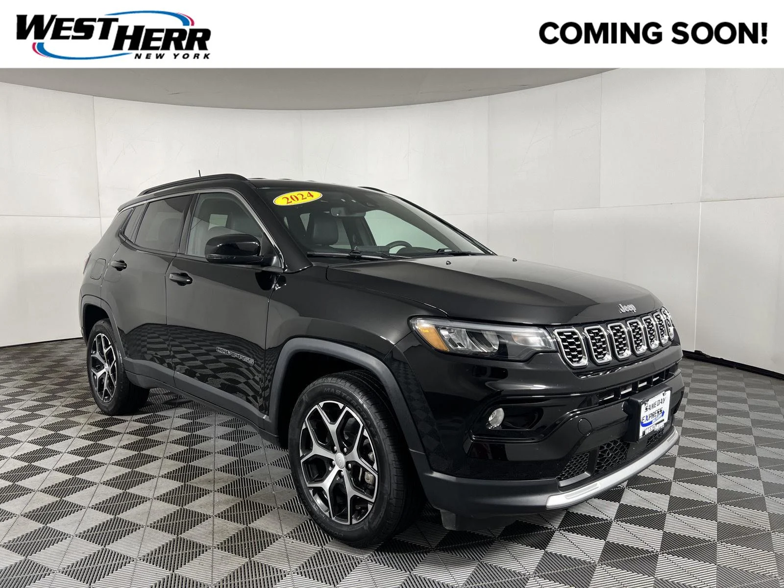 Used 2024 Diamond Black Crystal Pearlcoat Jeep Limited image 1