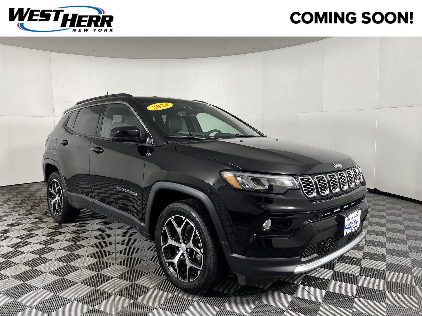 Used 2024 Diamond Black Crystal Pearlcoat Jeep Limited image 1