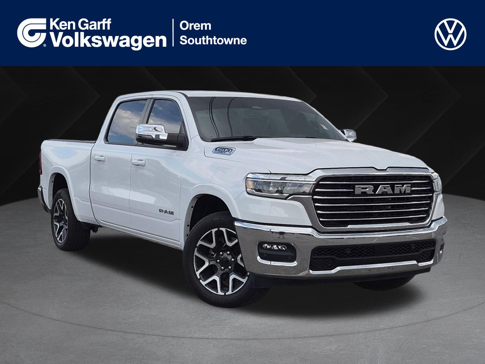 Used 2025 Bright White Clearcoat Ram Laramie image 1