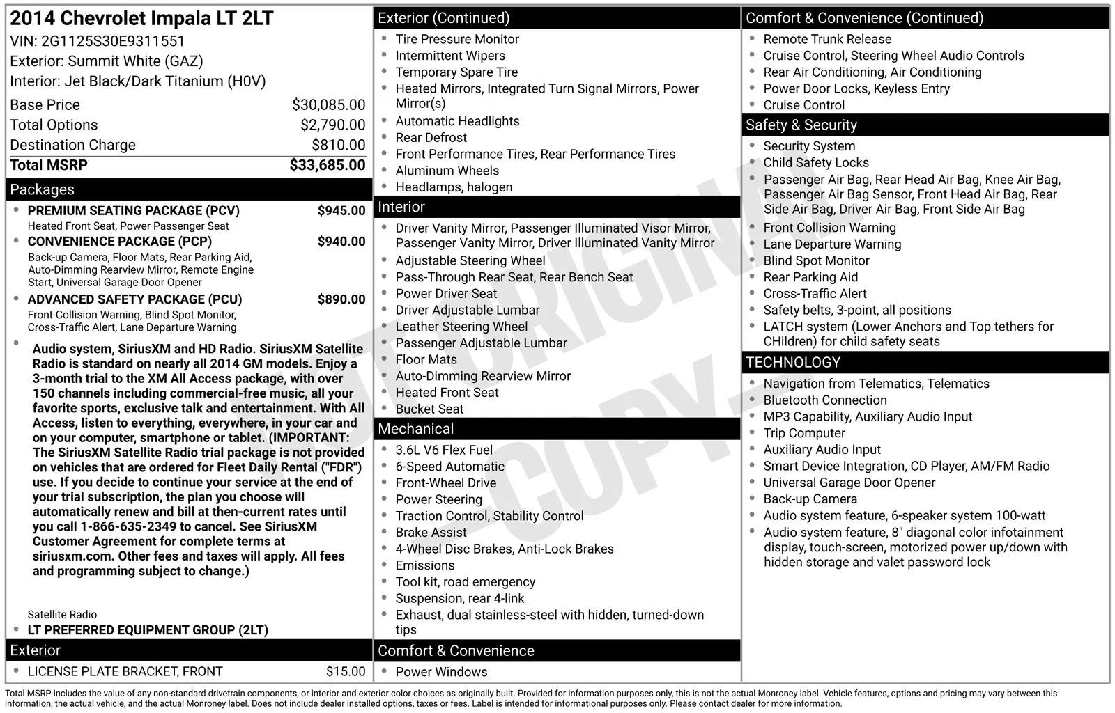 Used 2014 White Chevrolet LT image 10