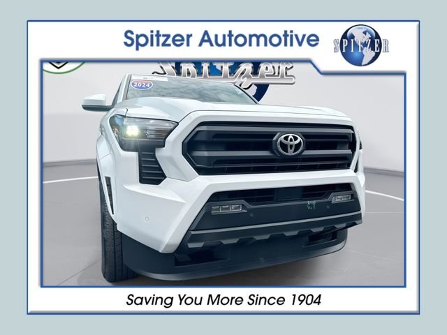 White 2024 Toyota Tacoma Pickup Truck Four-Wheel Drive