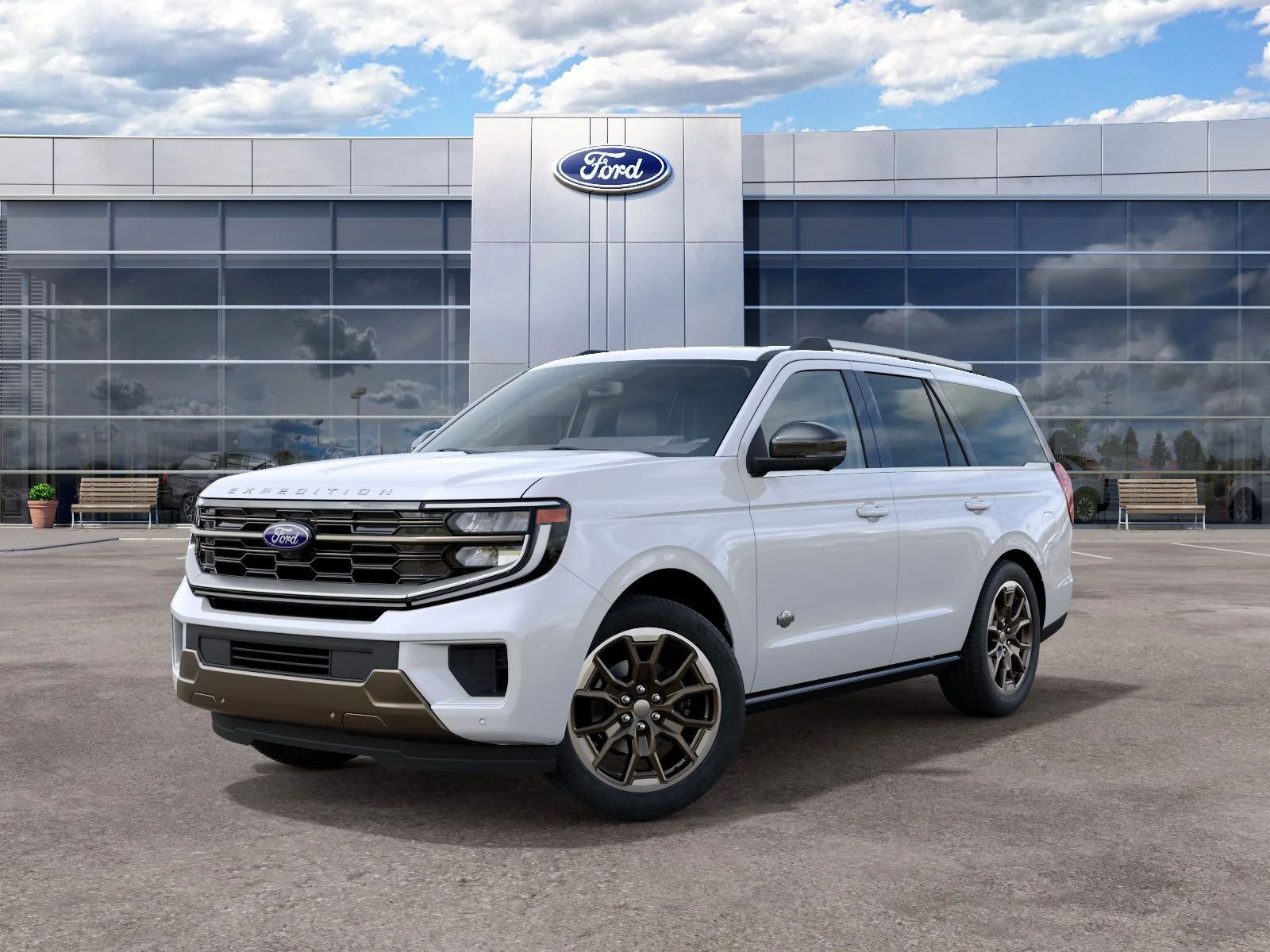 New 2027 Star White Metallic Tri-Coat Ford King Ranch image 37