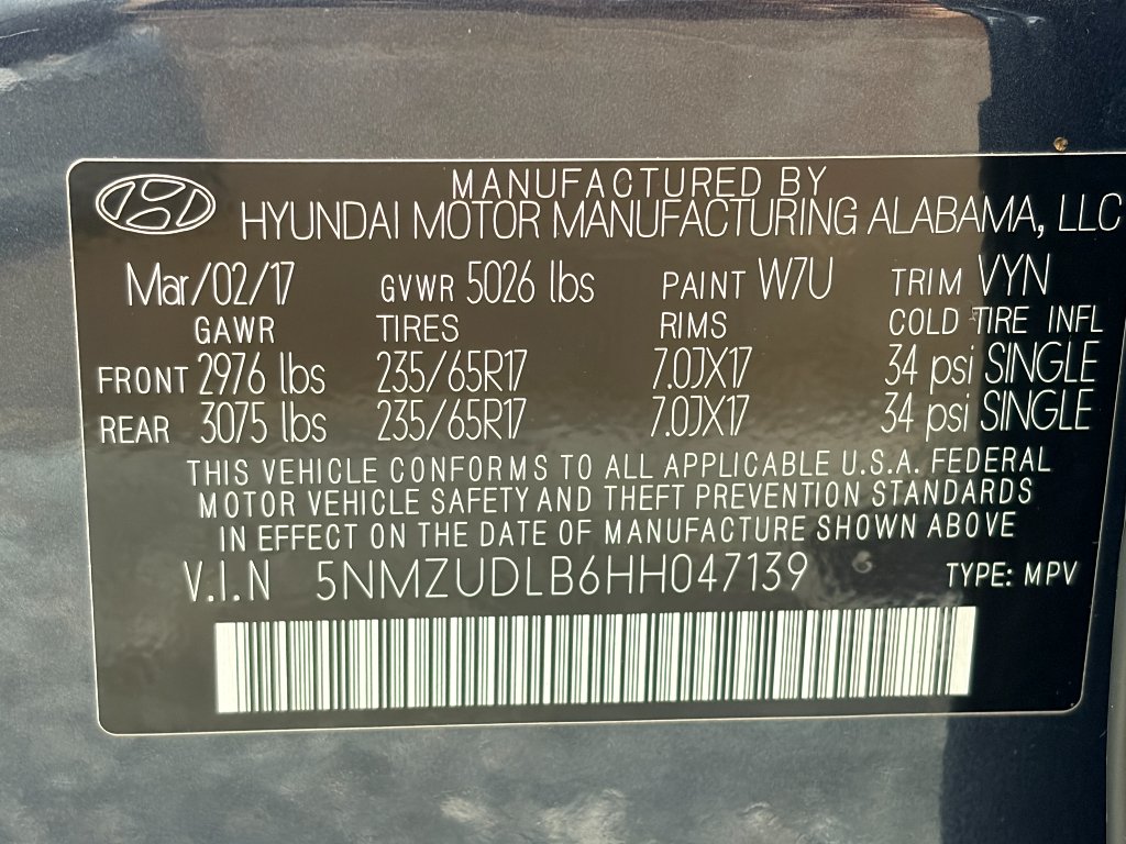 Used 2017 Marlin Blue Hyundai 2.4L image 14