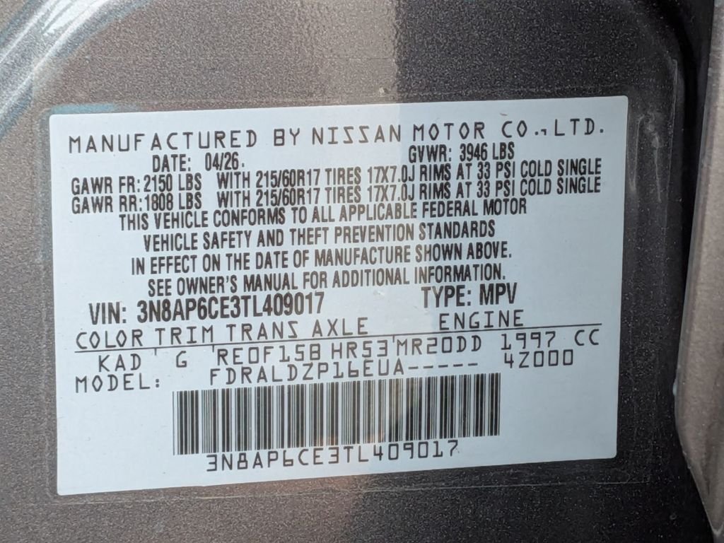 New 2026 Gun Metallic Nissan SV image 31