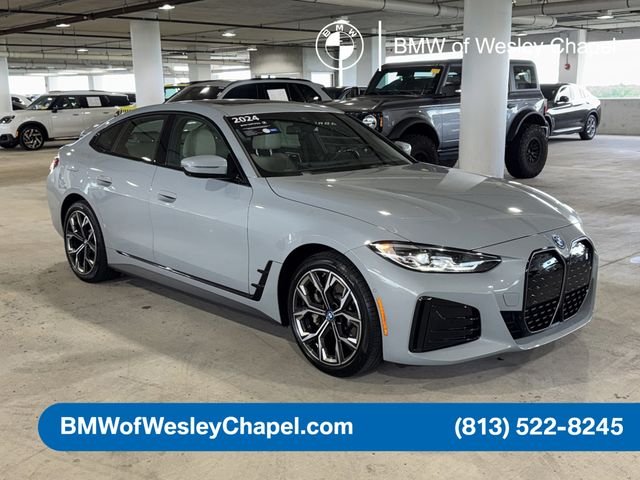 Certified 2024 BMW i4 40 with VIN WBY73AW0XRFR51186 for sale in Wesley Chapel, FL