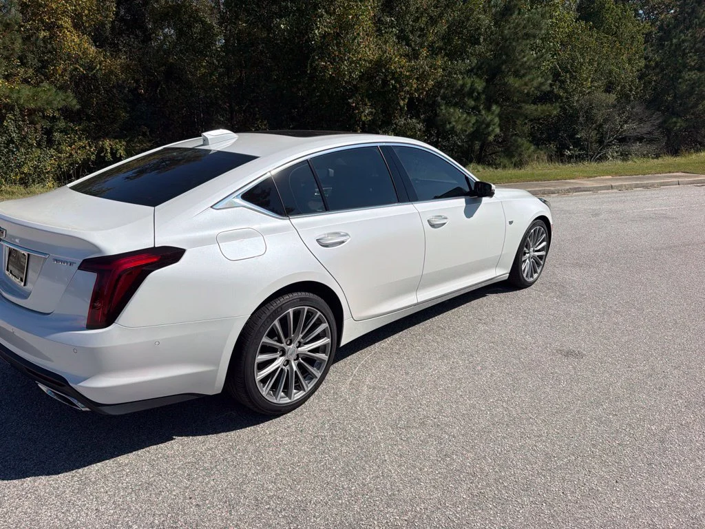 Used 2025 Crystal White Tricoat Cadillac Premium Luxury image 4