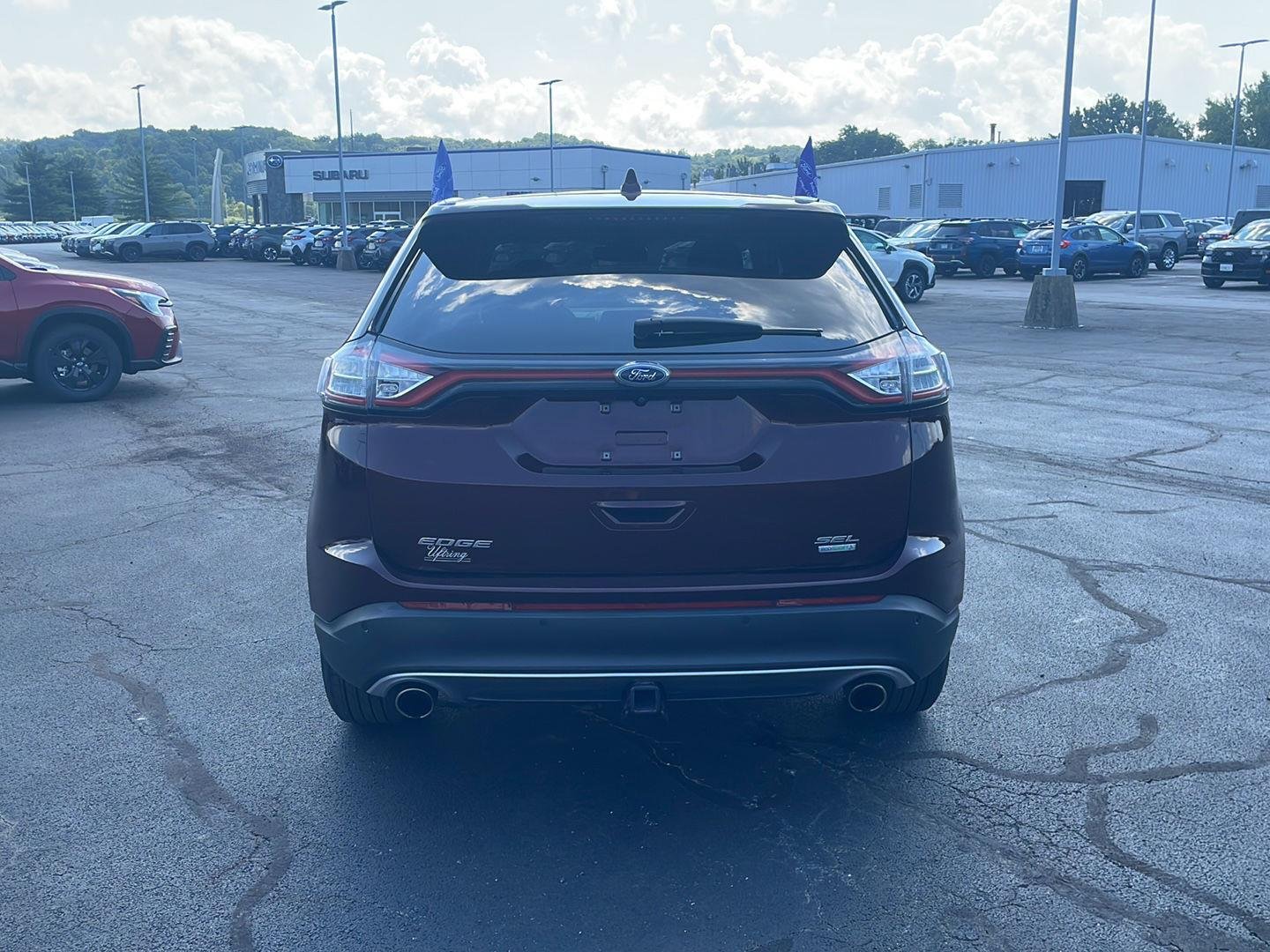 Certified Used 2018 Burgundy Velvet Metallic Tinted Clearcoat Ford SEL image 4