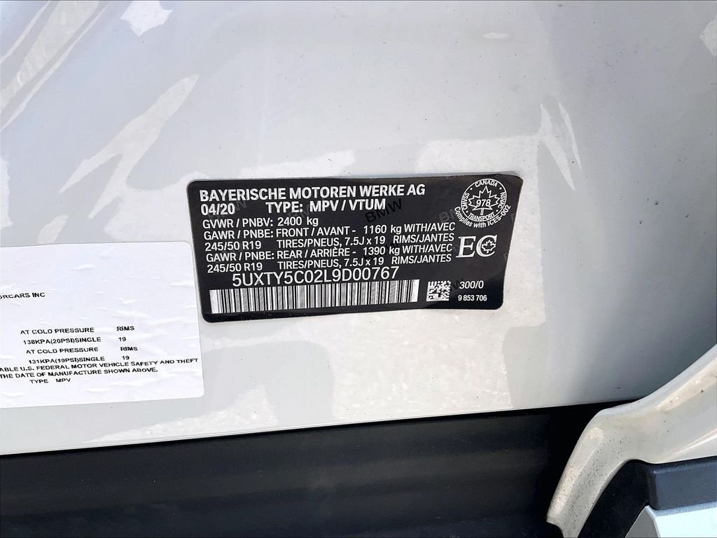 Used 2020 Alpine White BMW xDrive30i image 32