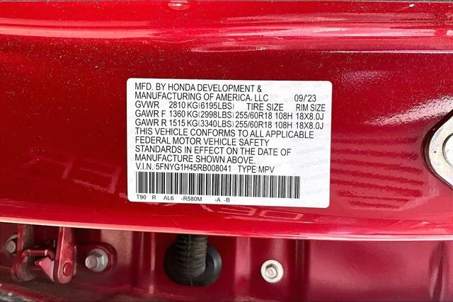 Used 2024 Radiant Red Metallic II Honda EX-L image 16
