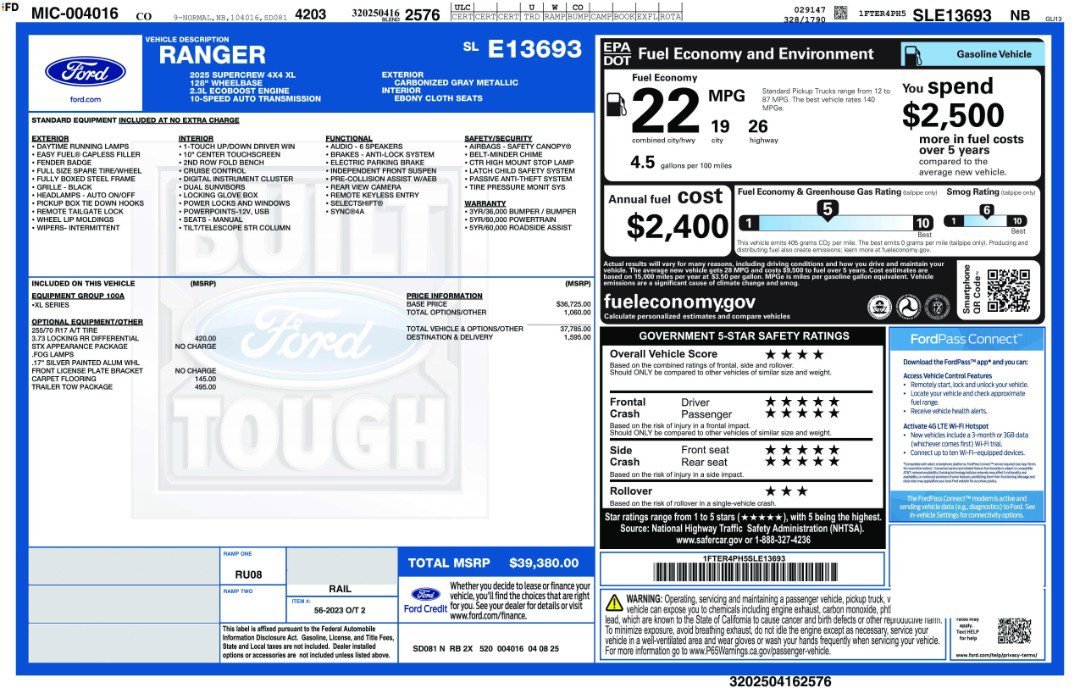 2025 Ford Ranger XL - Photo 11