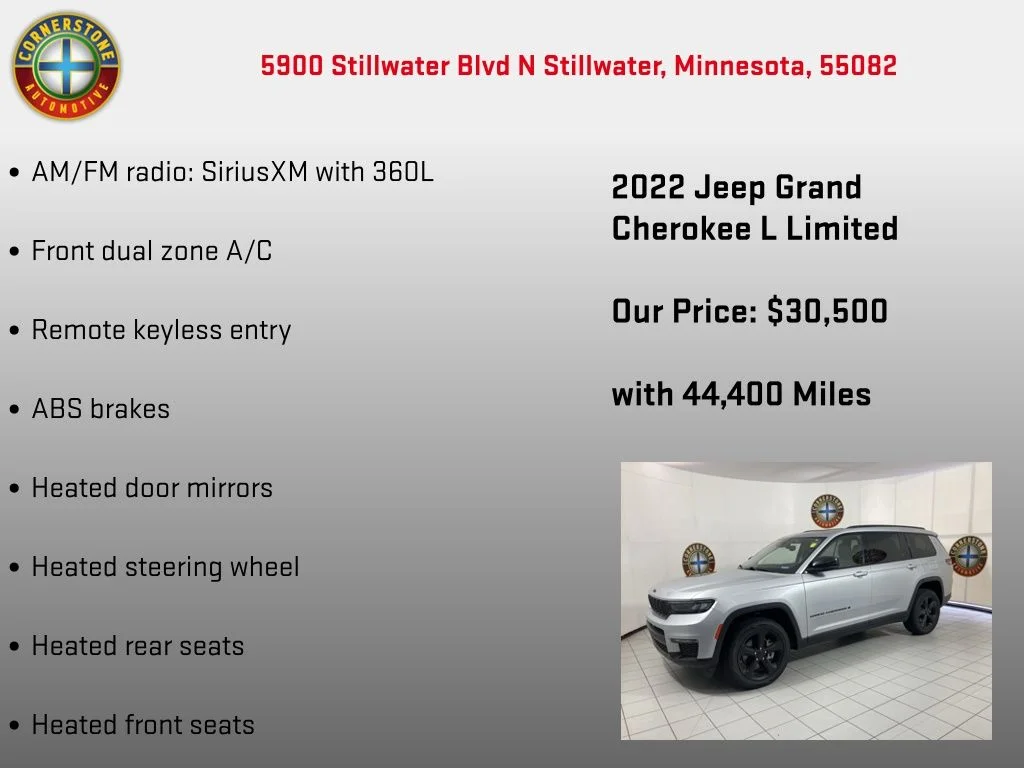 Used 2022 Silver Jeep Limited image 5