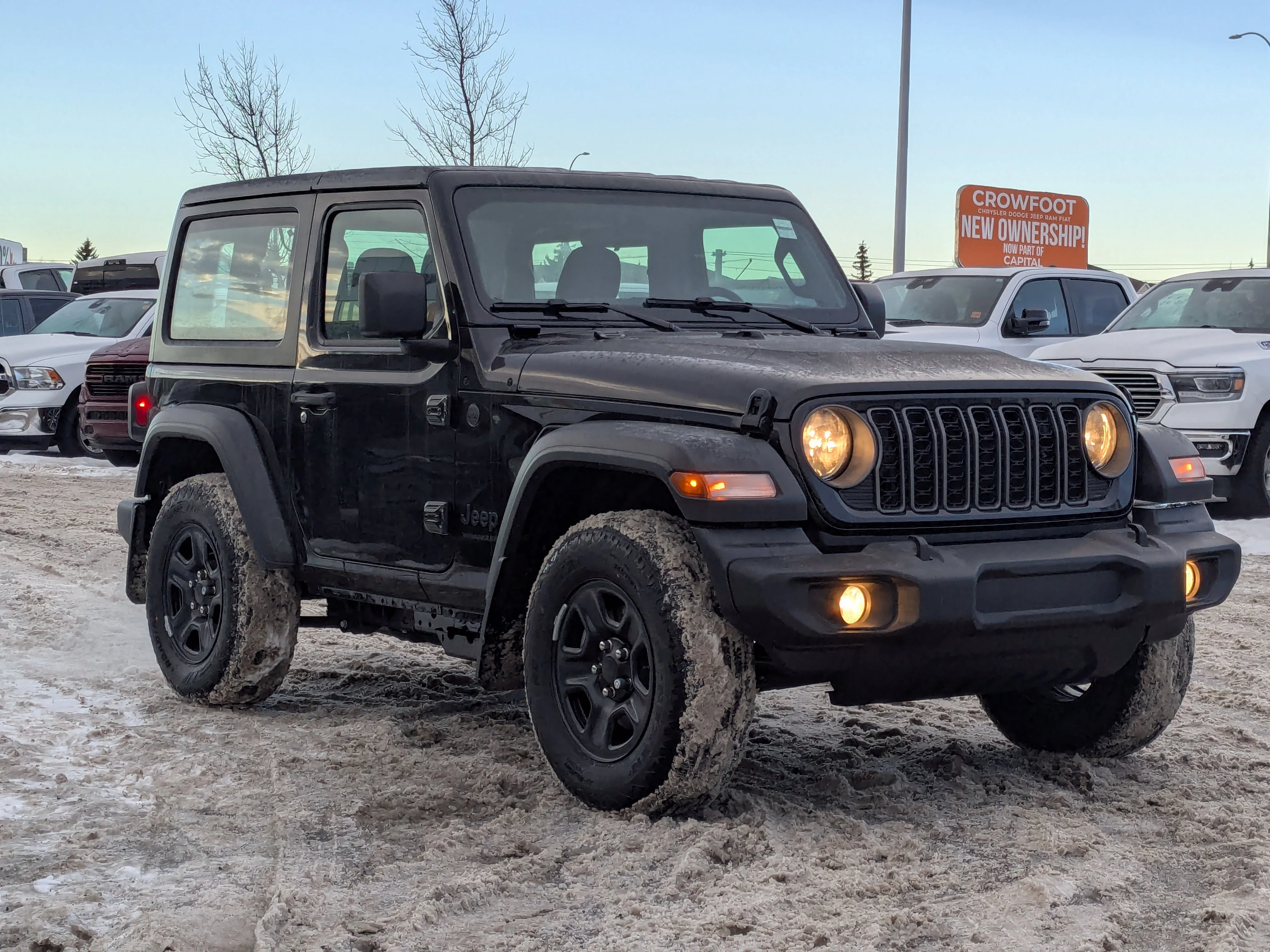 New 2026 Black Jeep Sport - - 2.0L Turbo Engine - 12.3 Uconnect 5 Display - Black Freedom Hardtop - 8-Speed Auto & More image 2