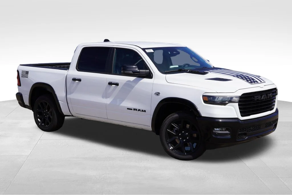 New 2026 Bright White Clear-Coat Exterior Paint RAM Laramie image 1