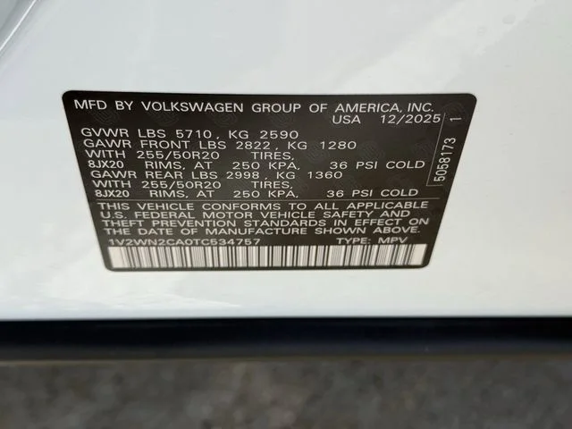 New 2026 White Volkswagen 2.0T SE w/Technology image 21