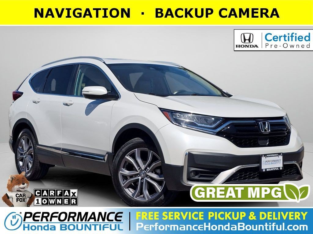 Certified Used 2021 Platinum White Pearl Honda Touring image 1