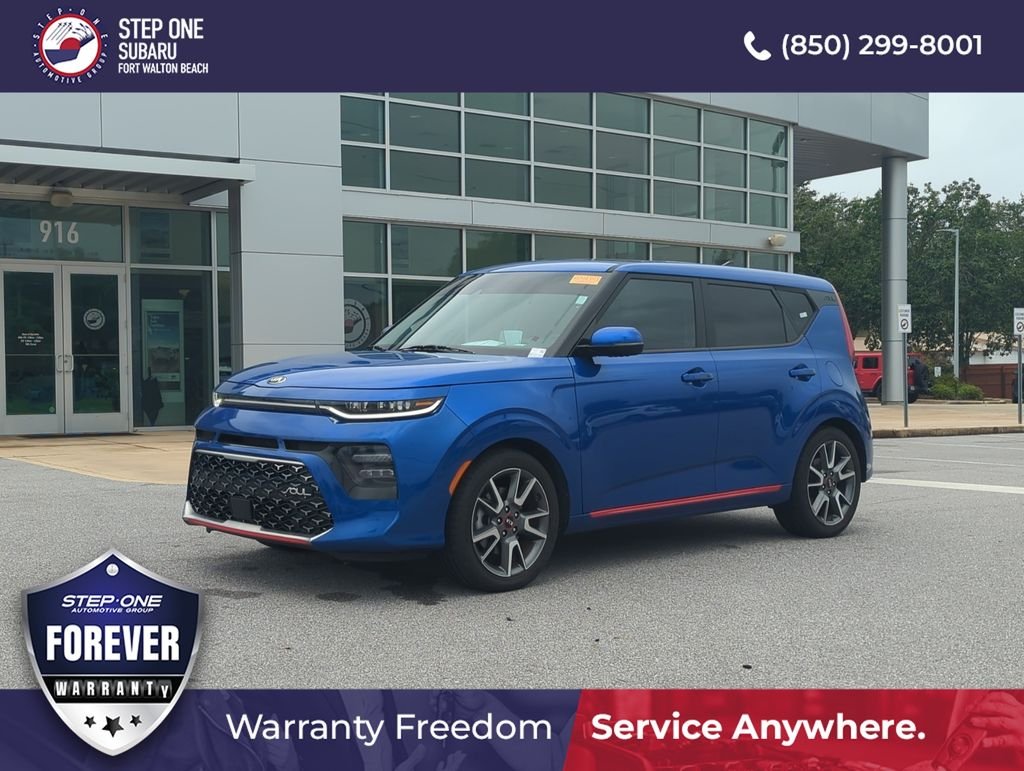 Used 2021 Blue Kia Turbo image 2