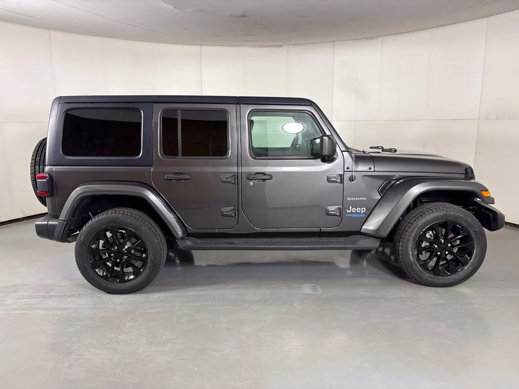 Used 2022 Gray Jeep Unlimited Sahara 4xe image 9