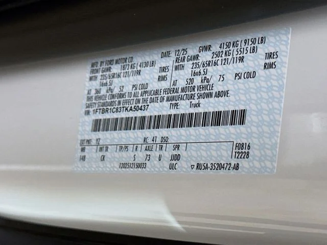 New 2026 Oxford White Ford Cargo Van image 28