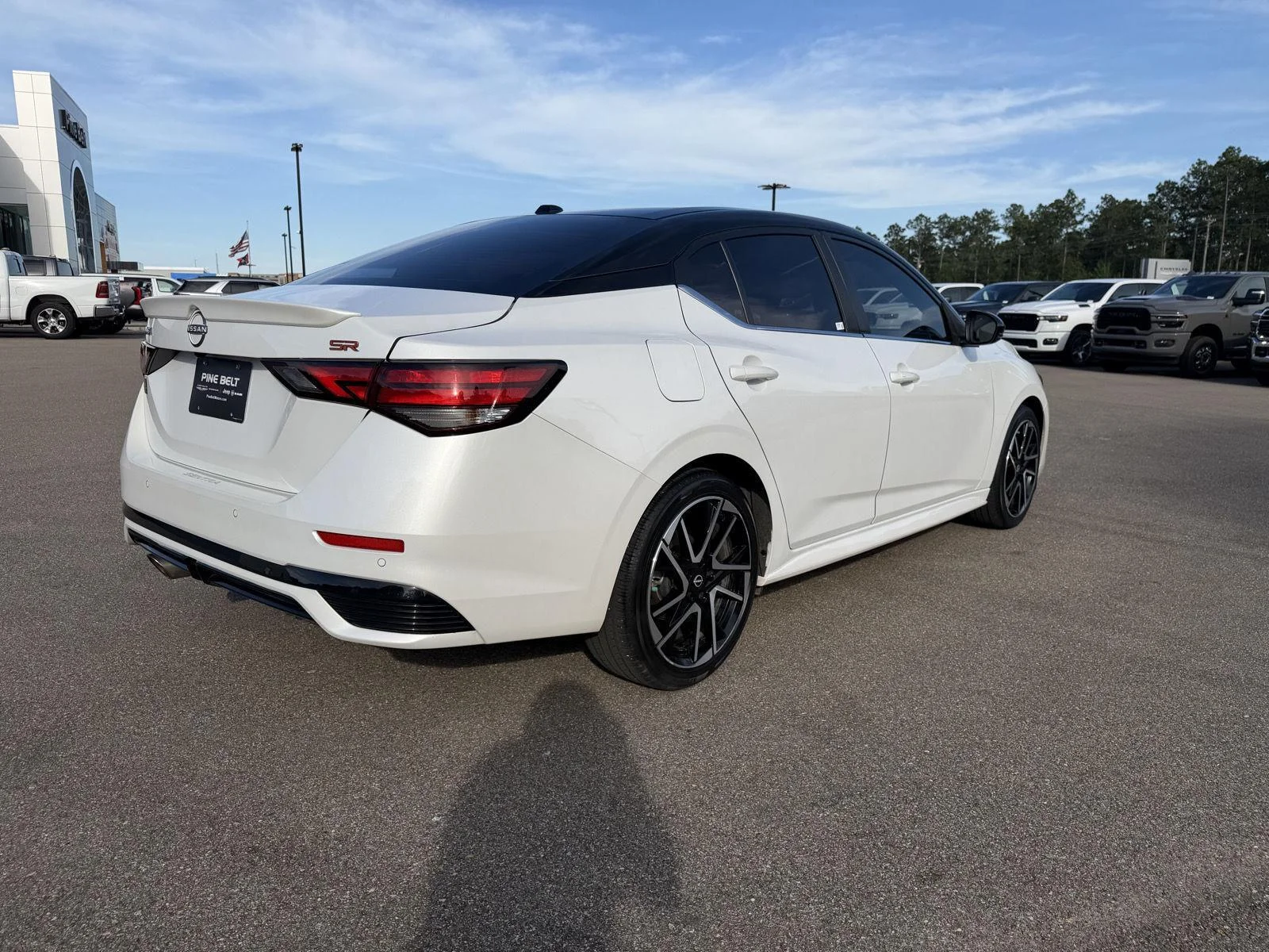 Used 2025 Aspen White/Super Black Nissan SR image 6