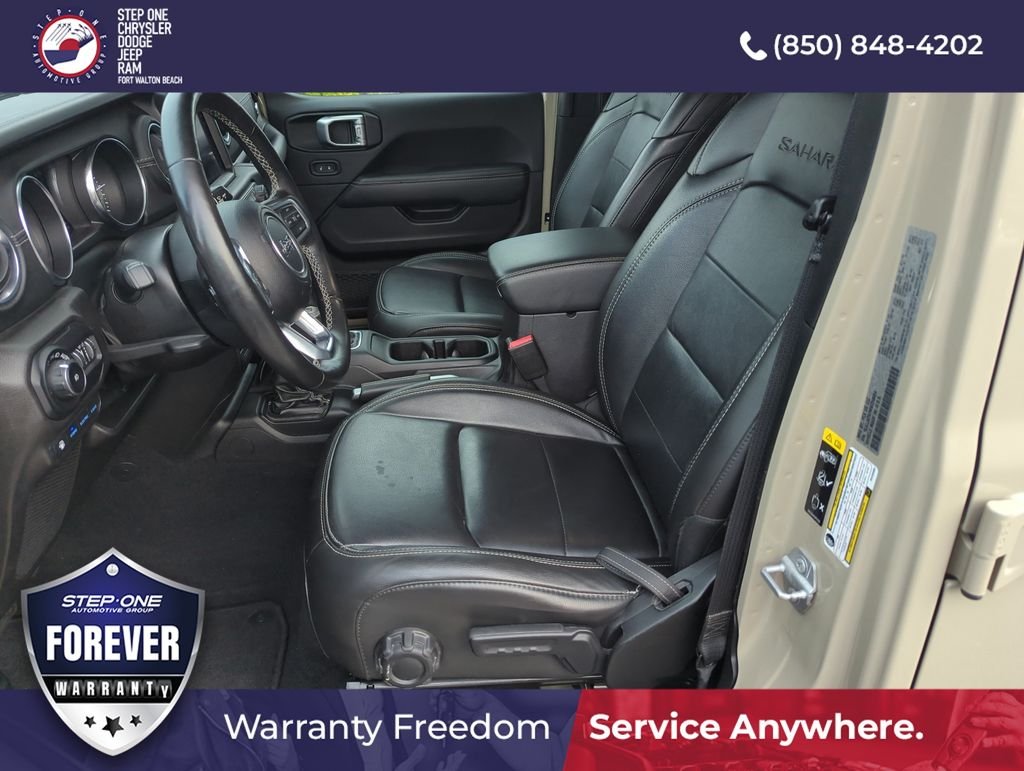 Used 2022 Beige Jeep Unlimited Sahara 4xe image 11