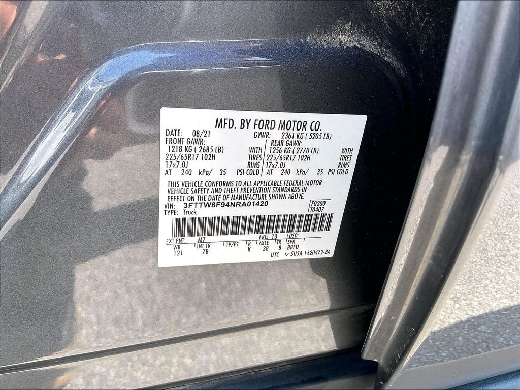 Used 2022 Carbonized Gray Metallic Ford XLT image 32