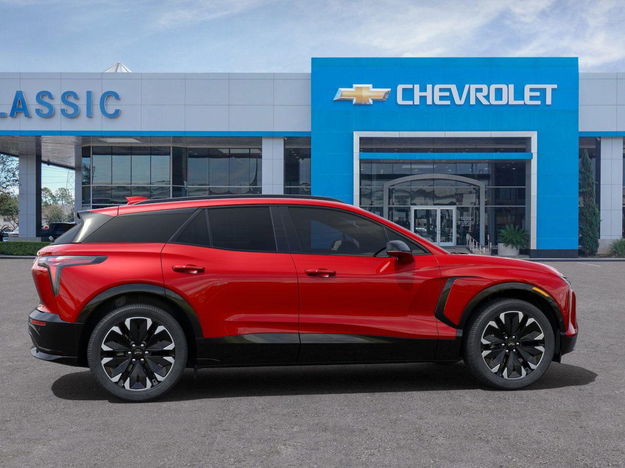 2025 Chevrolet Blazer EV RS Red at Classic Elite Chevrolet Hwy 6