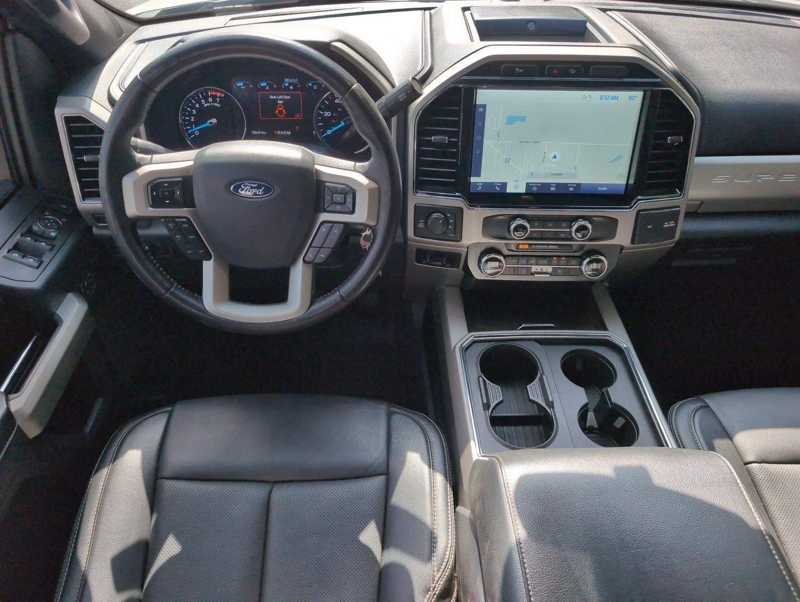 Used 2022 Star White Metallic Tri-Coat Ford Lariat image 32