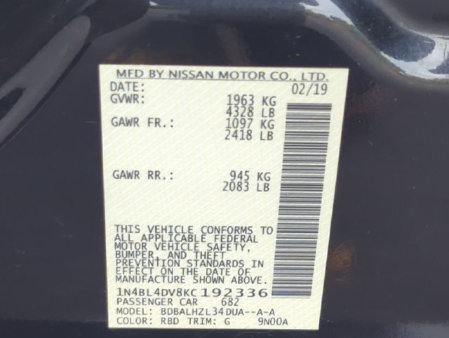 Used 2019 Storm Blue Metallic Nissan 2.5 SV image 32