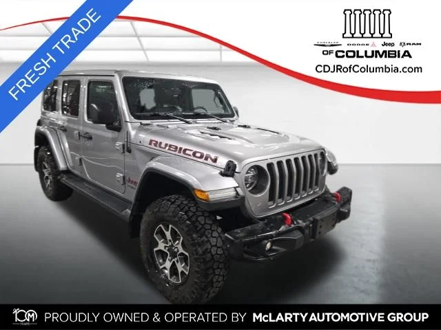 Used 2020 Silver Jeep Unlimited Rubicon image 1